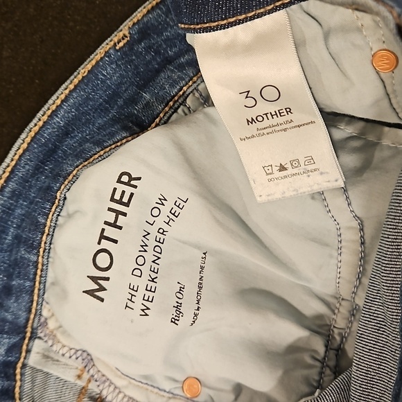 💕MOTHER💕 The Down Low Weekender Heel Jeans ~ Right On! 30 NWOT - Picture 15 of 16